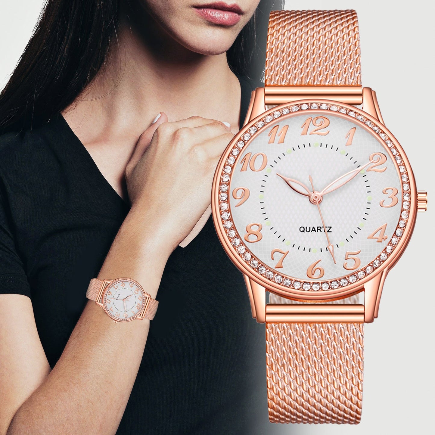 Montre féminine : Diamants et élégance